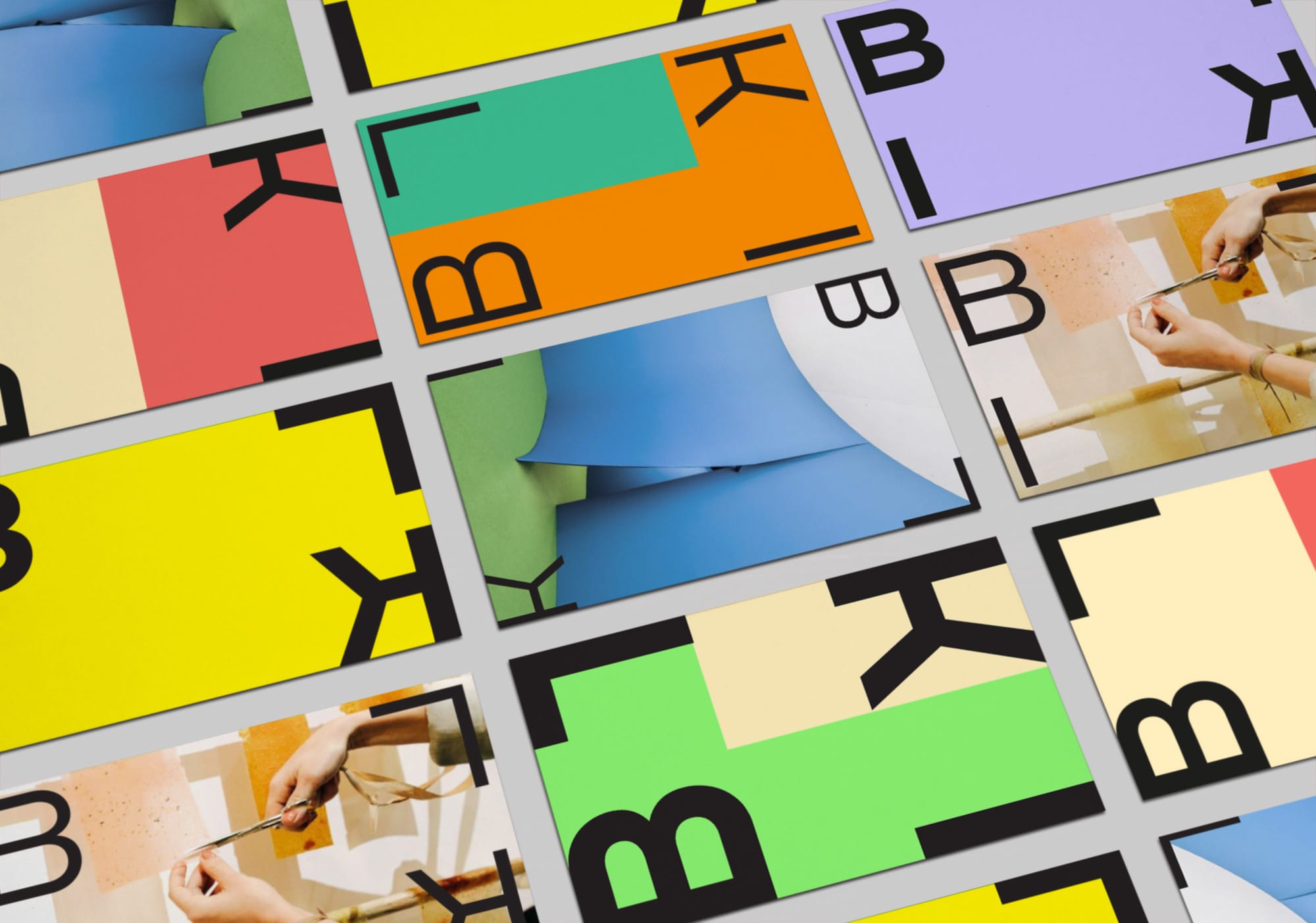 ansichtkaarten ontwerp BLIK huisstijl