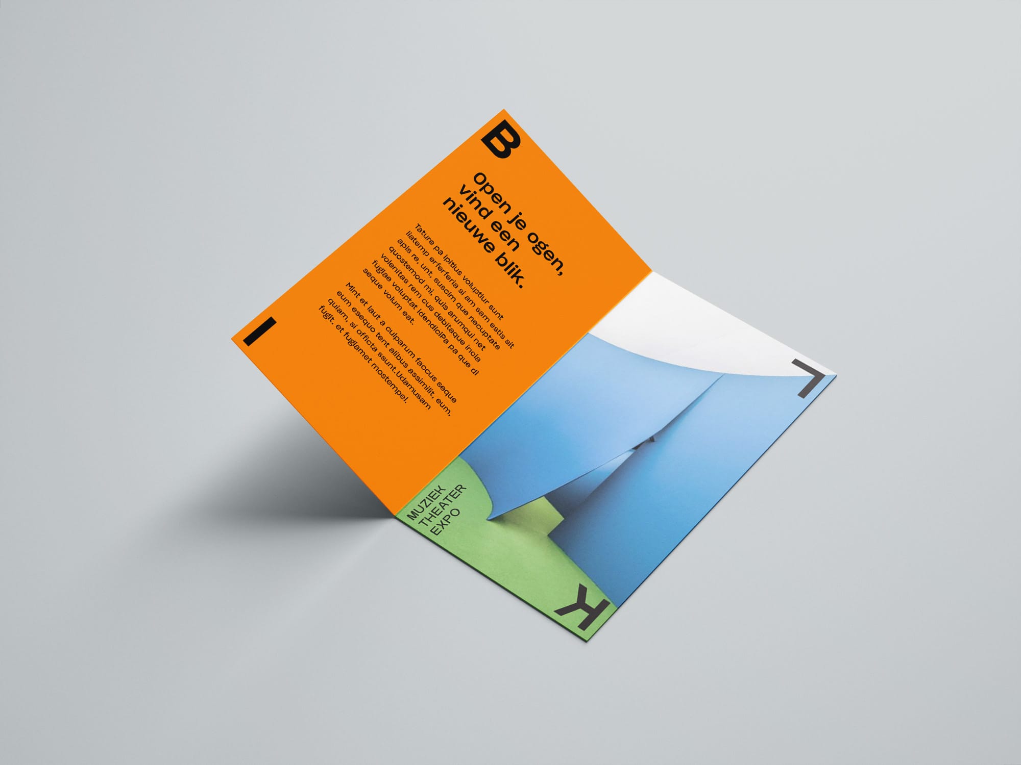 grafisch ontwerp folder BLIK visuele identiteit