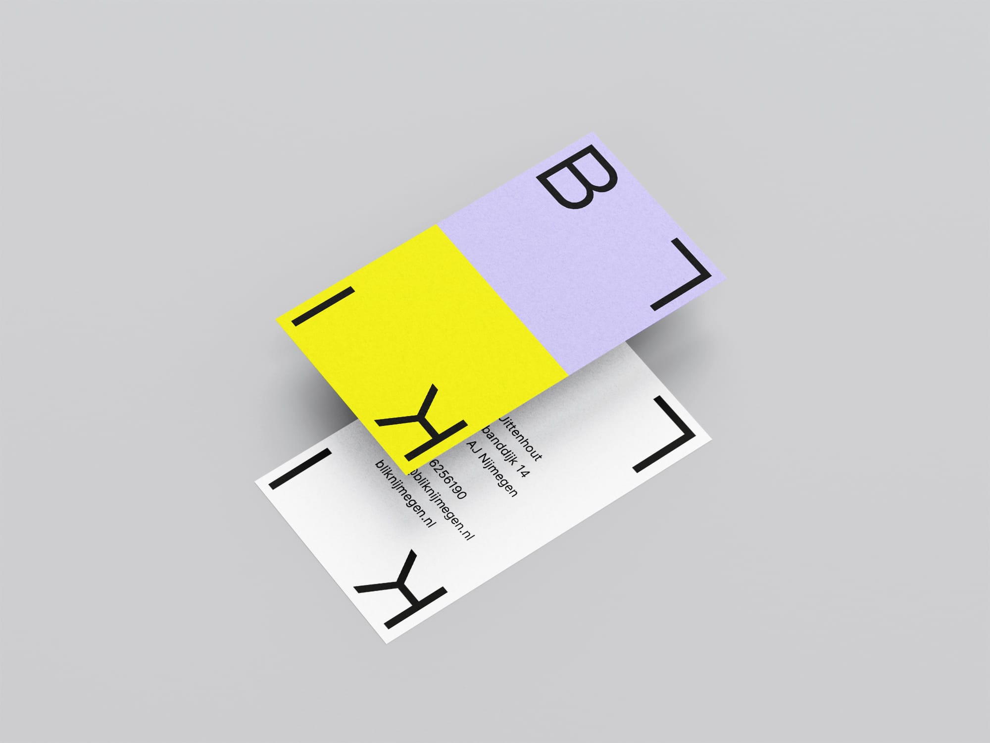 visitekaartje BLIK grafisch ontwerp huisstijl