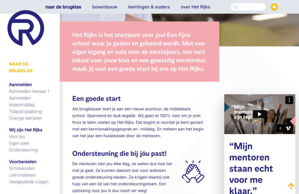 www.het rijks.nl naar de brugklas 1