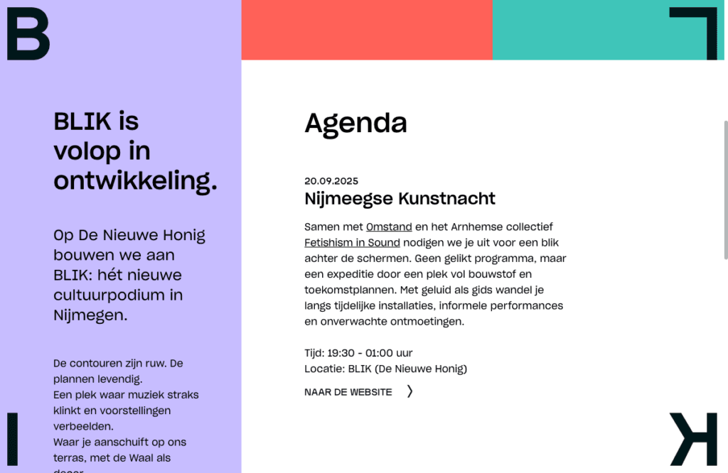webdesign BLIK Nijmegen 2